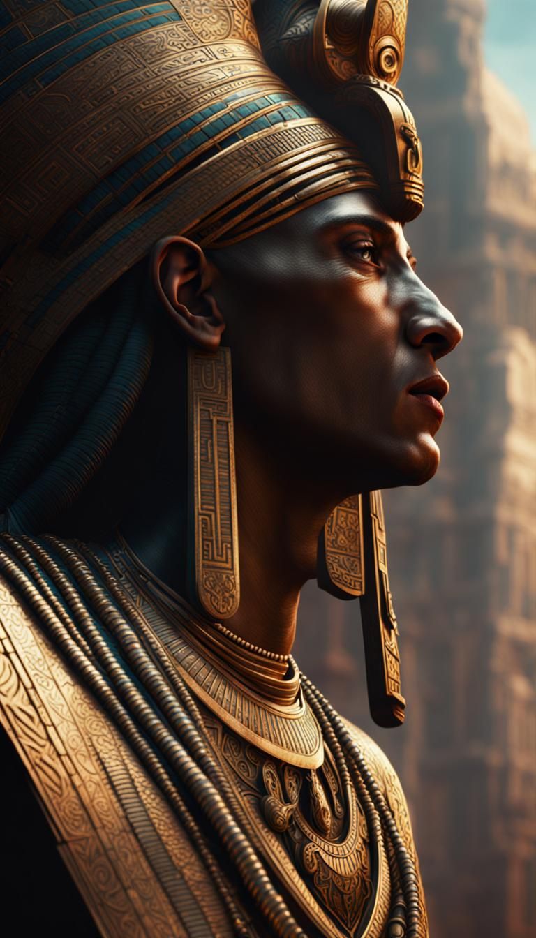 Epic Profile Portrait of Amun