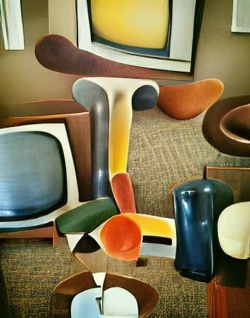 Stylish Mid-Century Modern Art