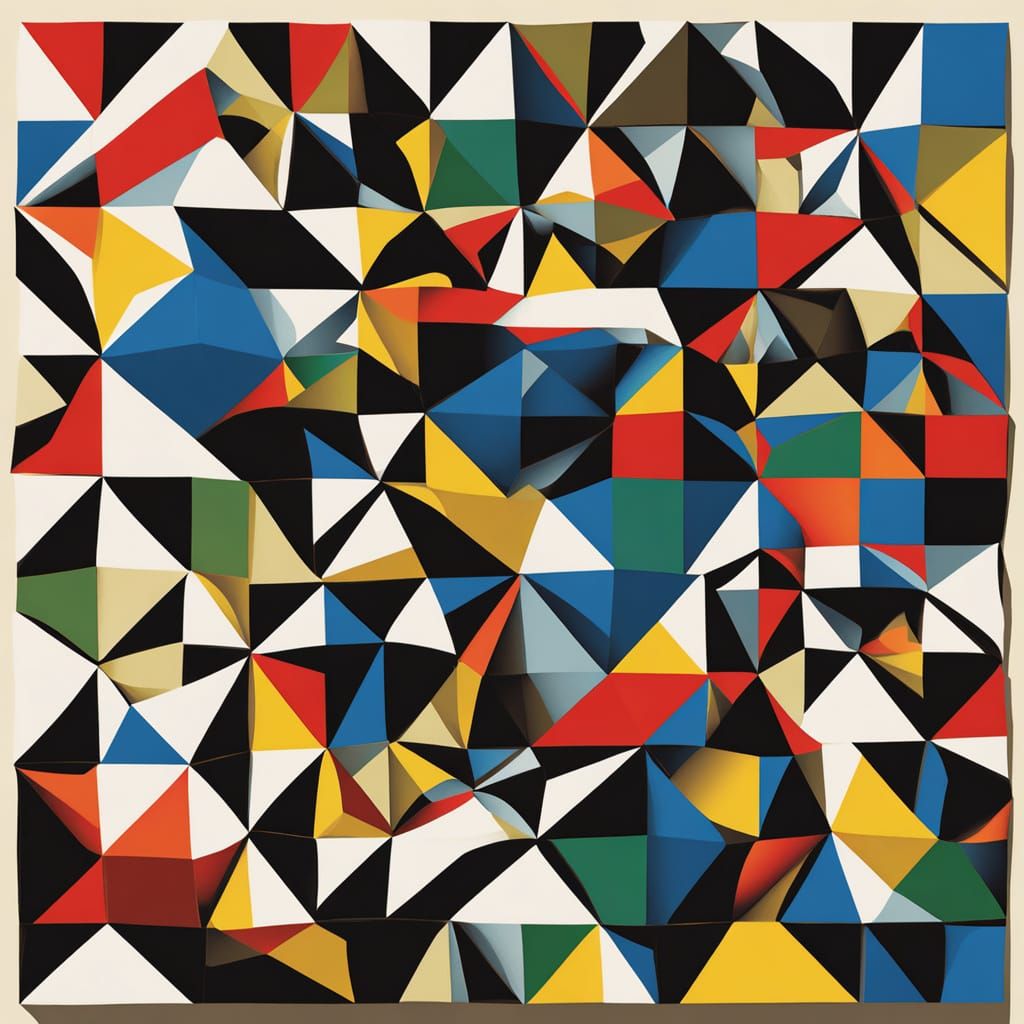 Endless Flea Hierarchy in Geometric Abstraction