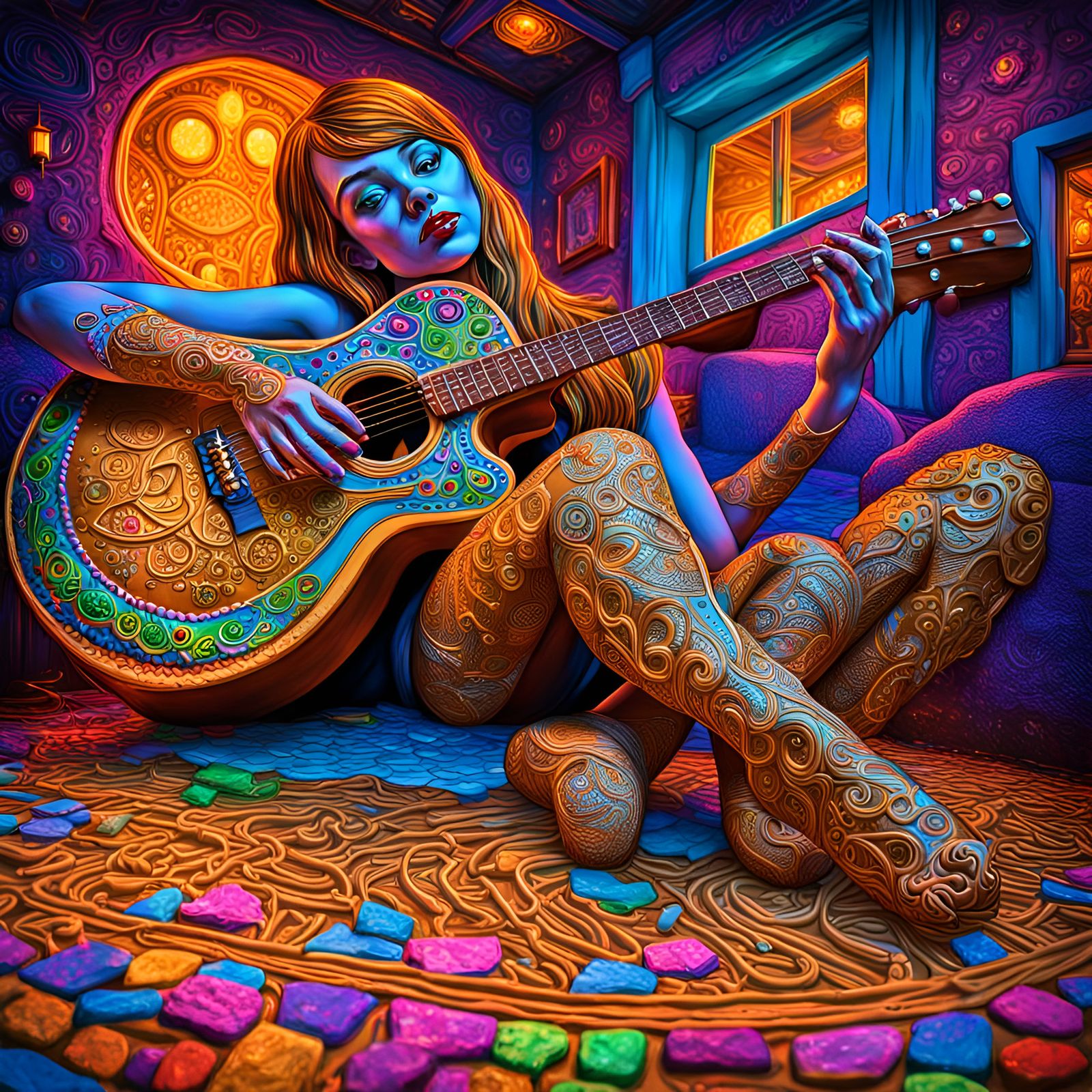 Leggy Betsy Live at Gingerbread House in Pop Art