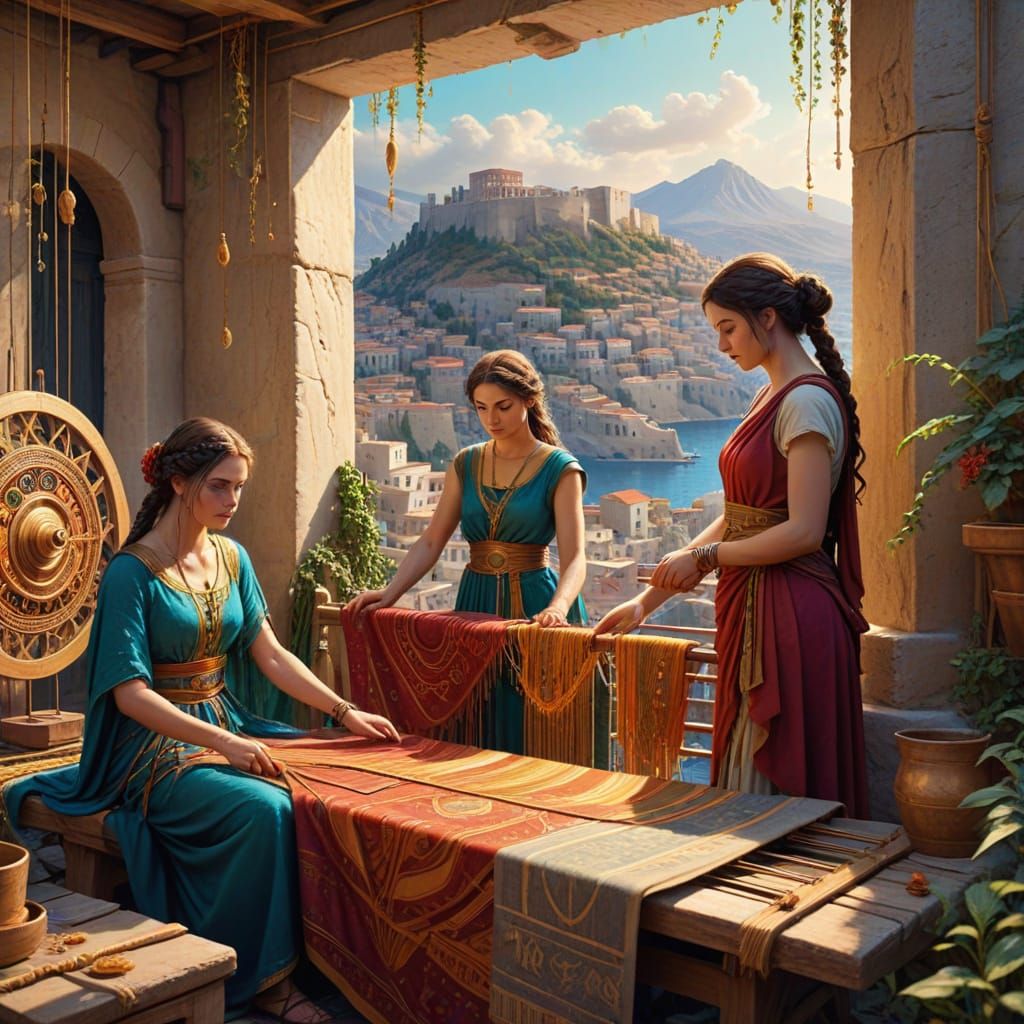 Ancient Greek Weavers Create Modern City Tapestry