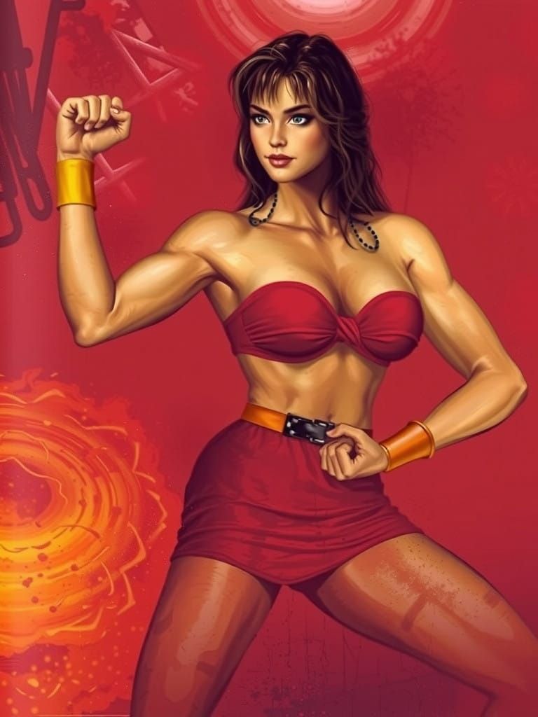 Anime-Inspired Streets of Rage Heroine Blaze Fielding in Neo...