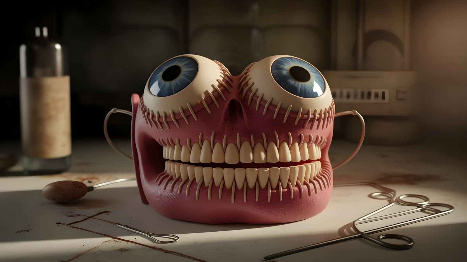 Anatomical Dissection: Macabre Beauty in Engraving Style