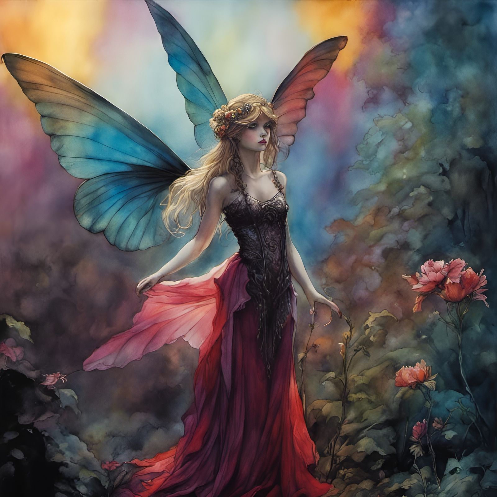 Beautiful fantasy faerie