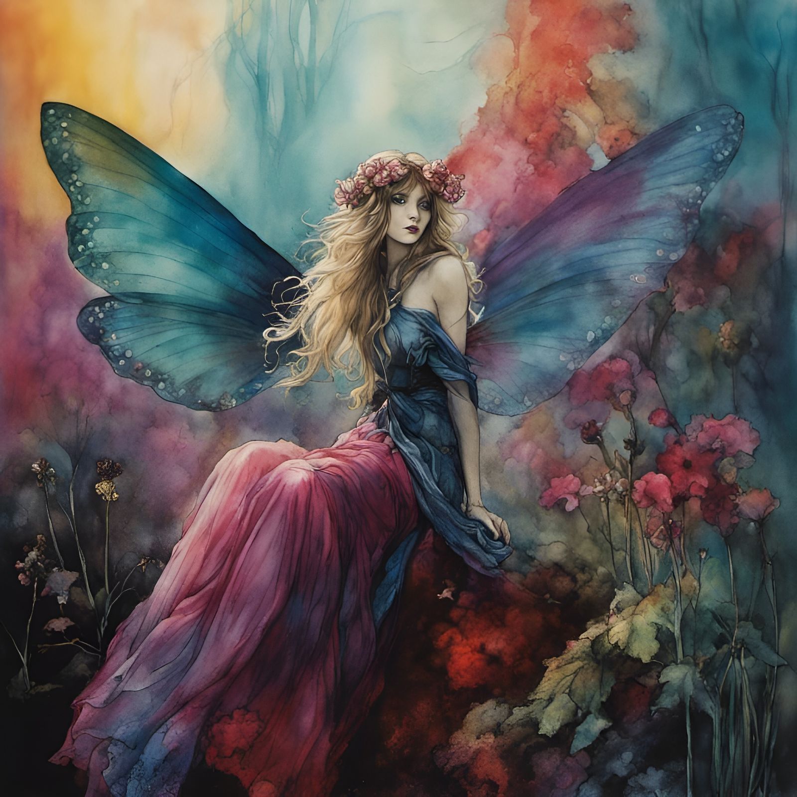 Beautiful fantasy faerie