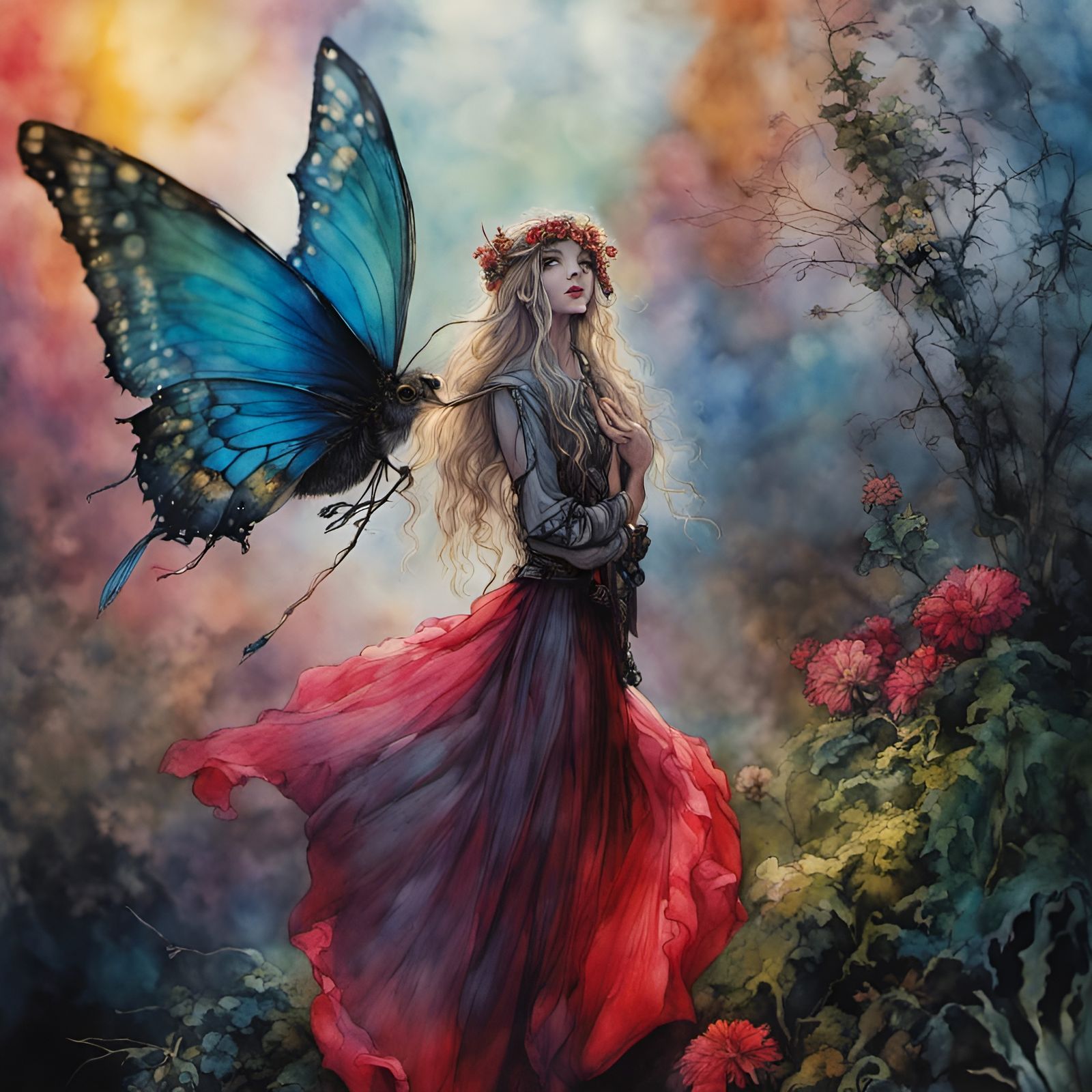 Beautiful fantasy faerie