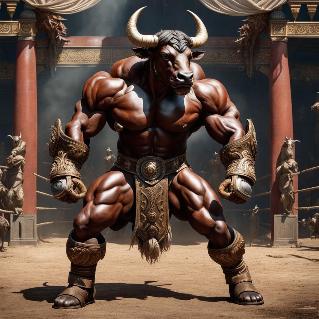 Boxing Minotaur