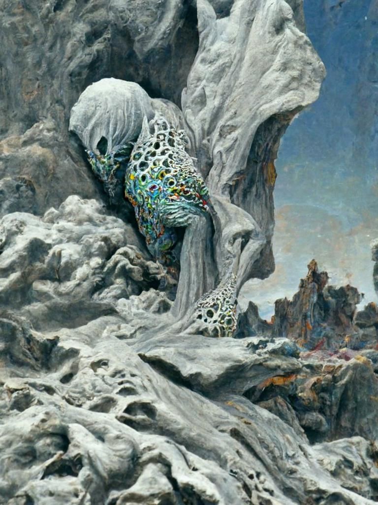 Existential Fear: Hyperdetailed Fantasy Illustration