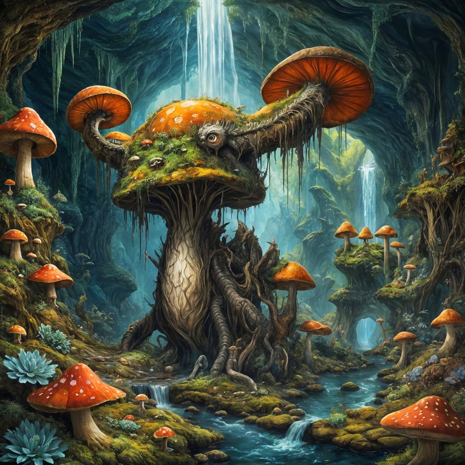 Mythical Creature in Hyperkraximalismus Style