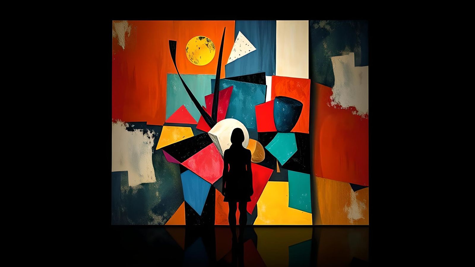 Cubist Shapes Emerge in Dark Room