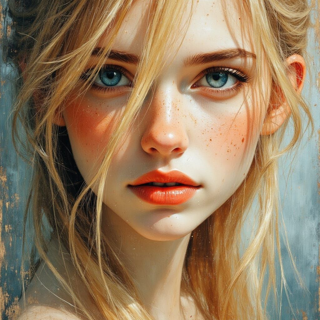 Stunning Goddess Portrait in Vogue Style