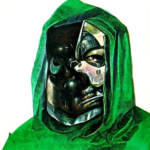 Ukiyo-e Portrait of doctor doom