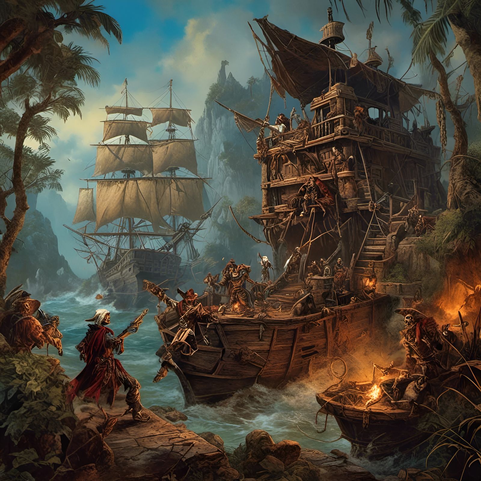 WARHAMMER: Zombie Pirates in Lustria (V1)