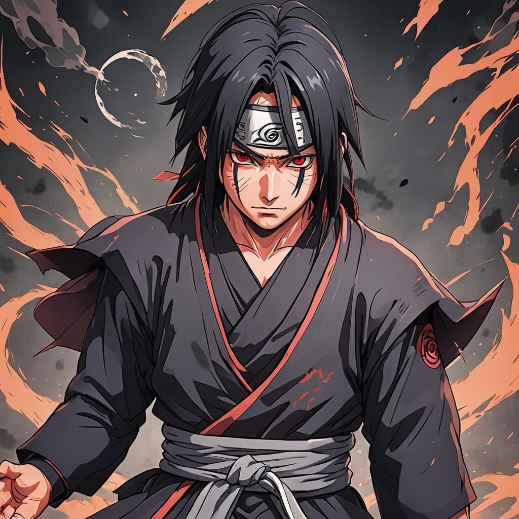 Itachi Uchiha in Dragonball Z Style