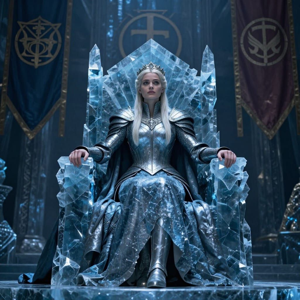 Sigrid Queen of the 7 Kingdoms on Obsidian Throne