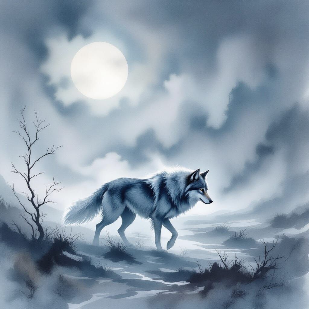 Wandering wolf