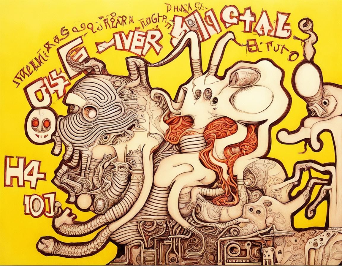 H.R. Giger Inspired Pop Art