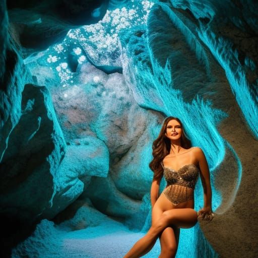 Crystal Cave Brunette: Aquiline Photography Style