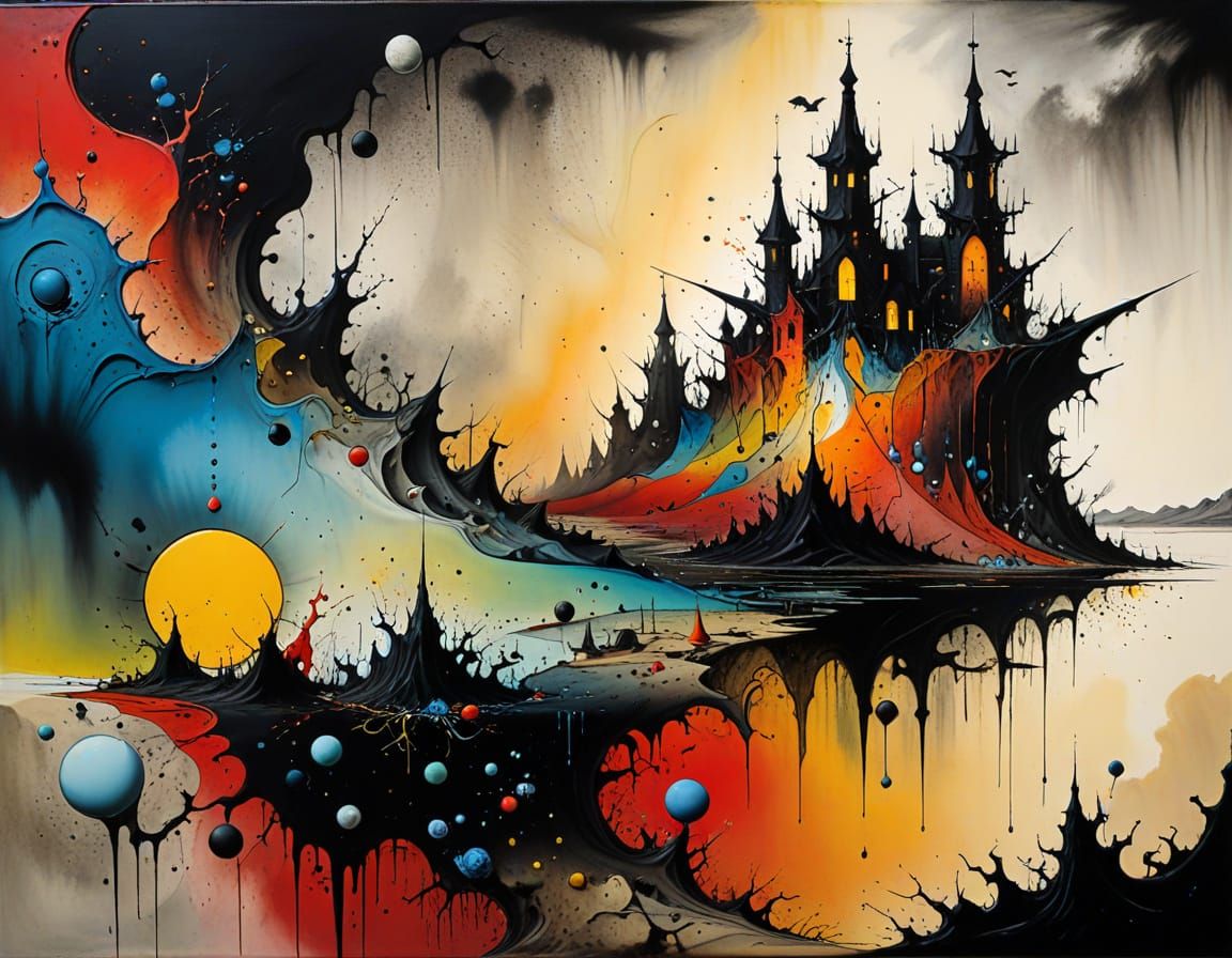 Surrealist Epic of Dark Multicoloured Chaos