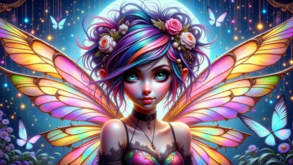 Bohemian Romantic Goth Punky Pixie