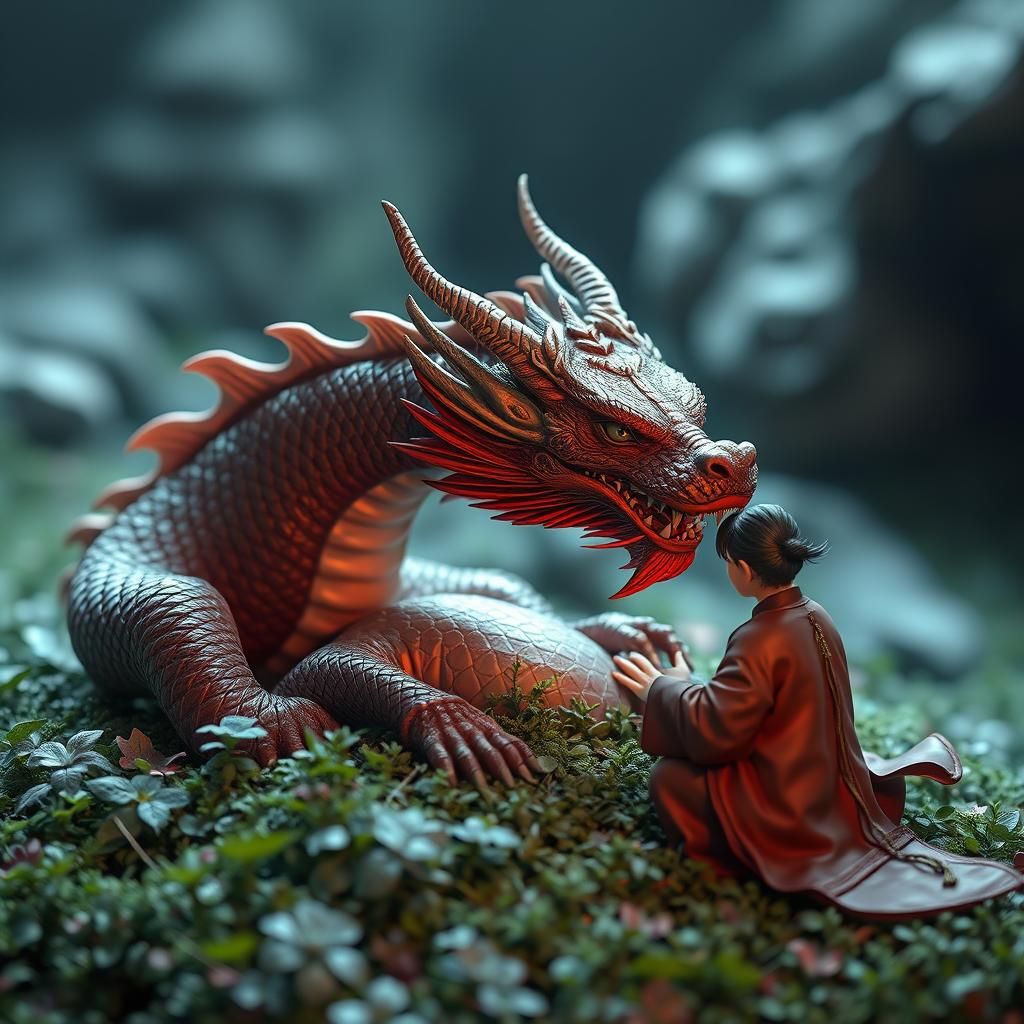 Caring for a Weak Dragon: 3D Anime Concept Art