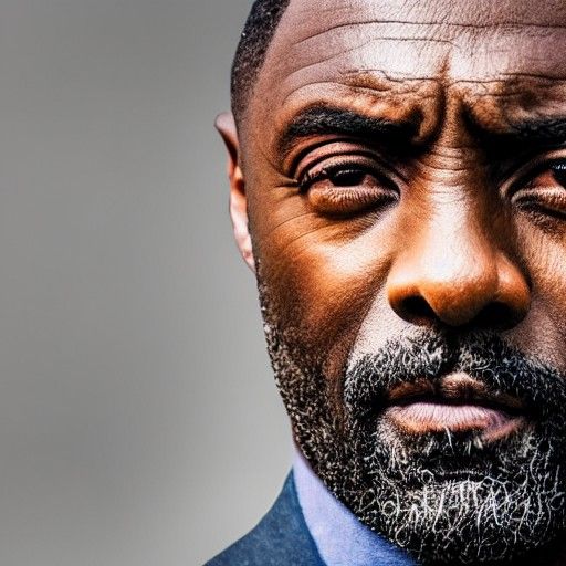 Idris Elba Chilling Stare Portrait in High Resolution