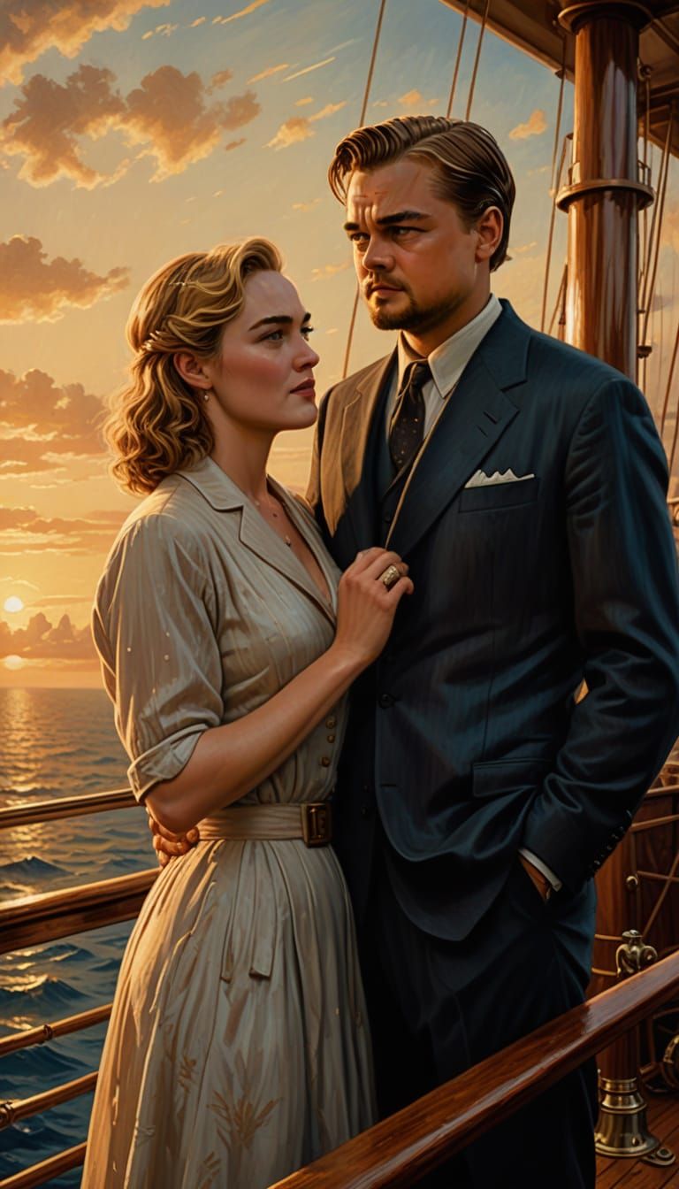 Kate and Leo in a Classic Hollywood Romance