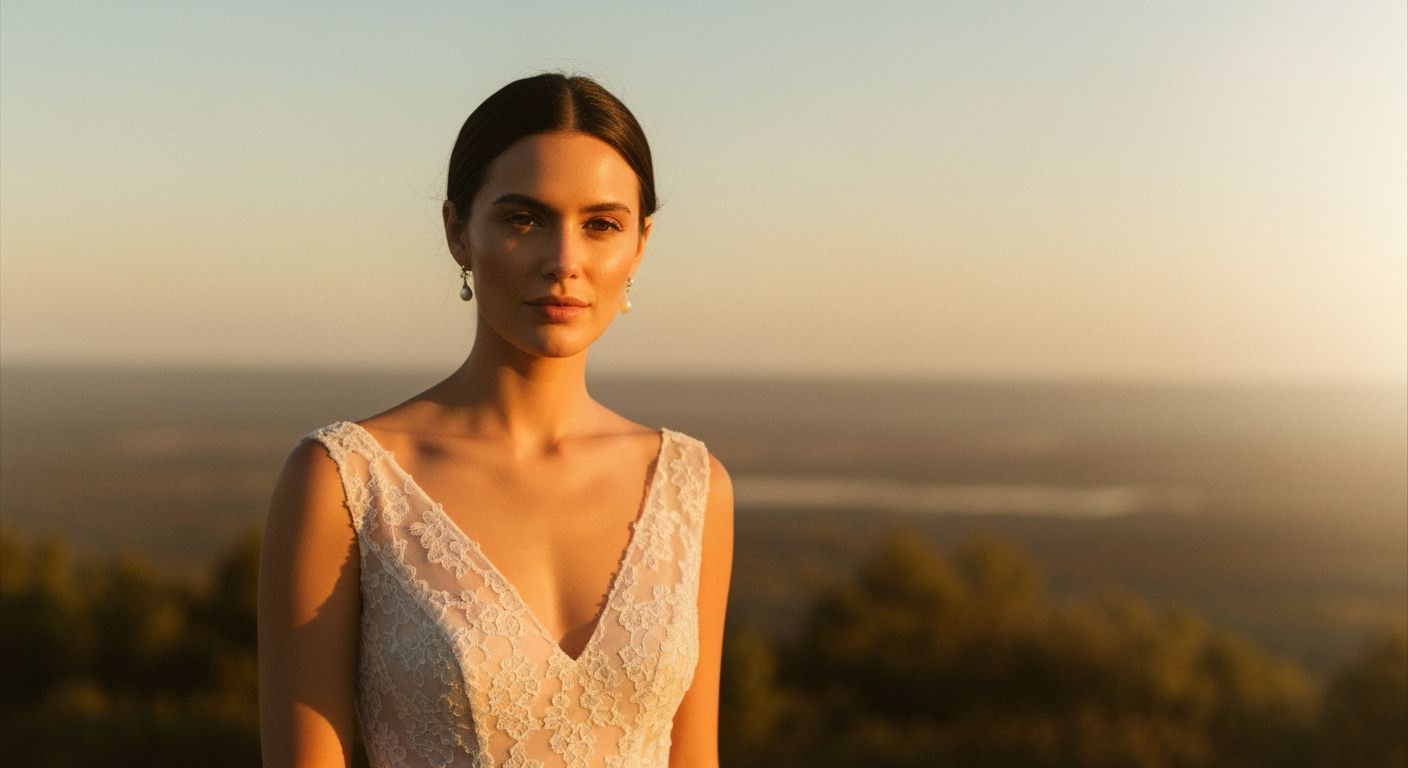 Cinematic Portrait of a Woman in Golden Hour