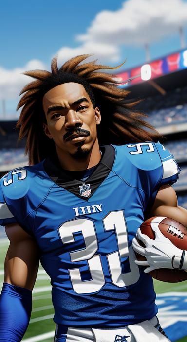 Axel Foley (Eddie Murphy) Detroit Lions Football Player