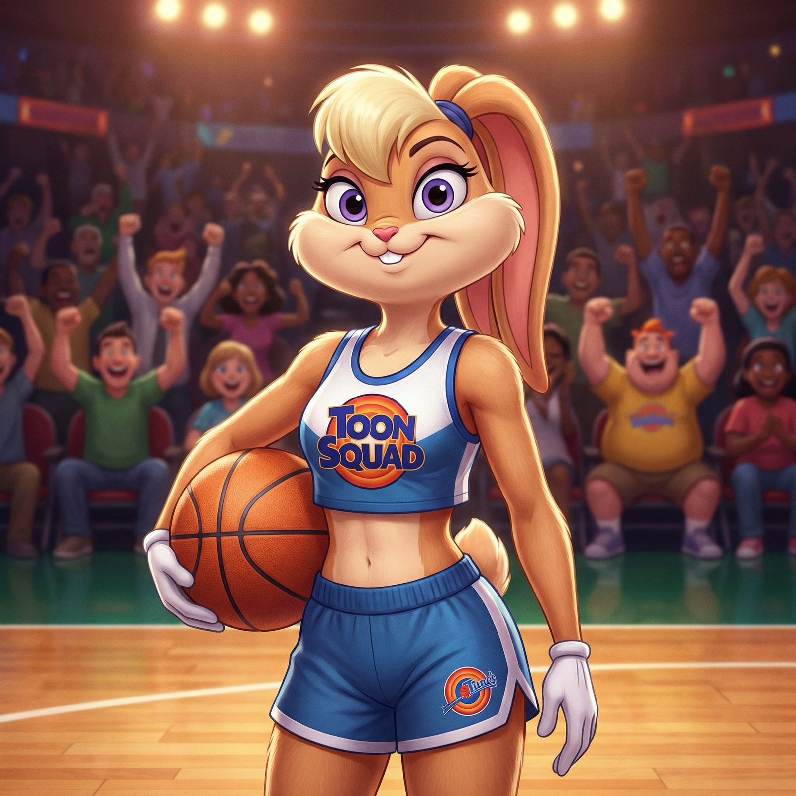 Lola Bunny in Toon Squad Uniform on Court