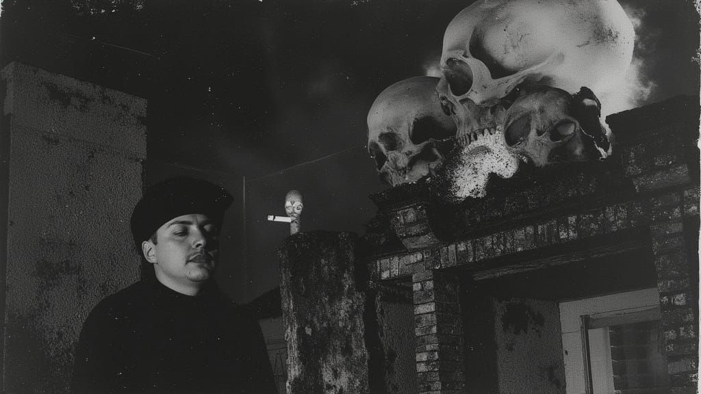 Sleeps with Burning Cigarettes, Darkwave Virus Skulls, coldw...