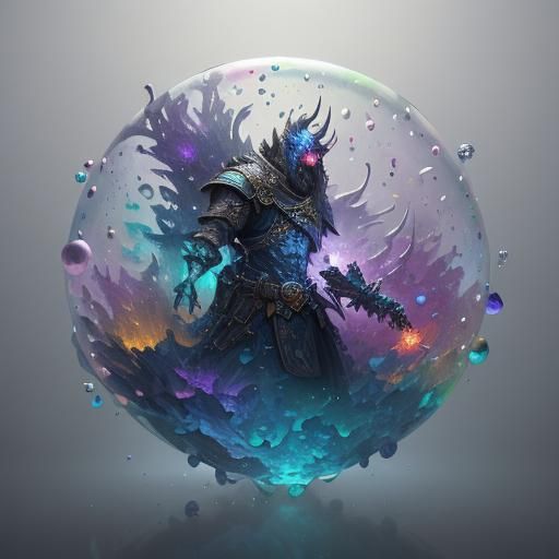 Vibrant Fantasy World Unfolds in Pastel Hues and Deep Blues