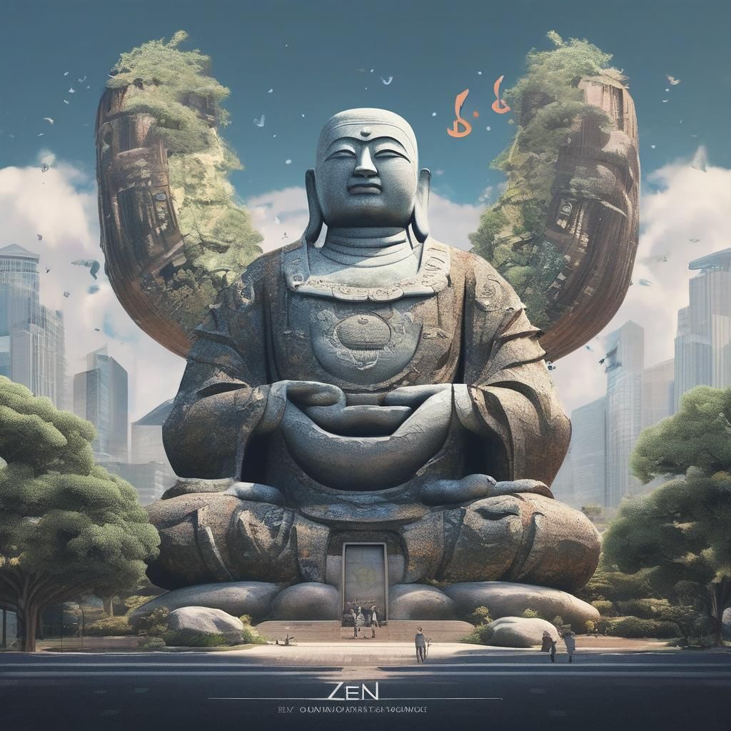 Zen Guardian Album Cover: Dimensional Intersection