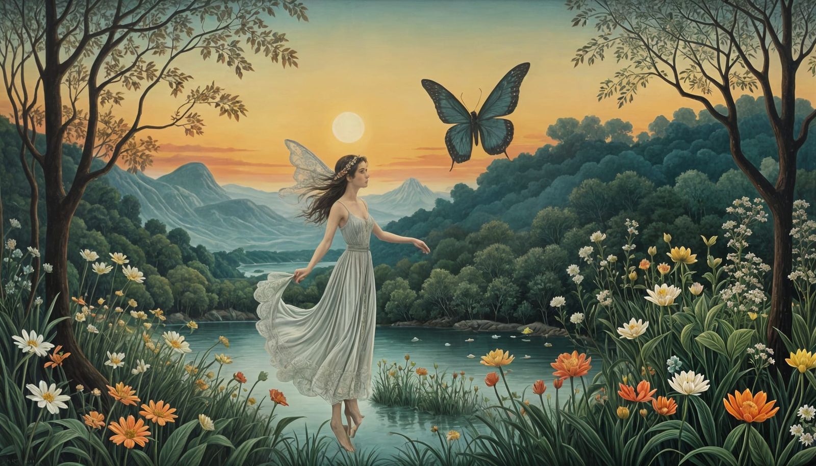 Fairy Portrait in Whimsical Wonderland