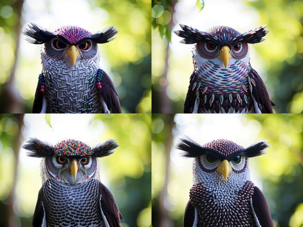 Sugar Owl in Comic Book Style