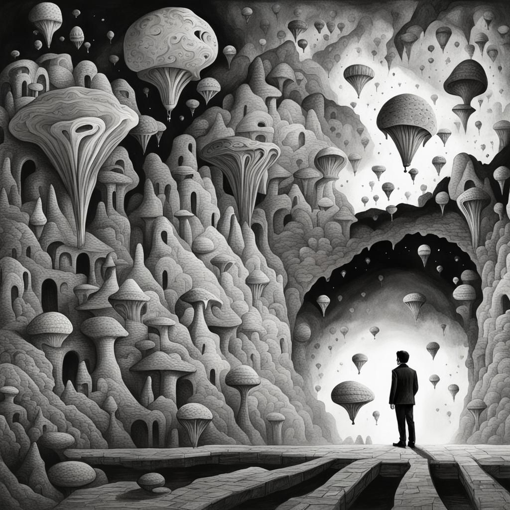 Surreal Cavern of the Mind