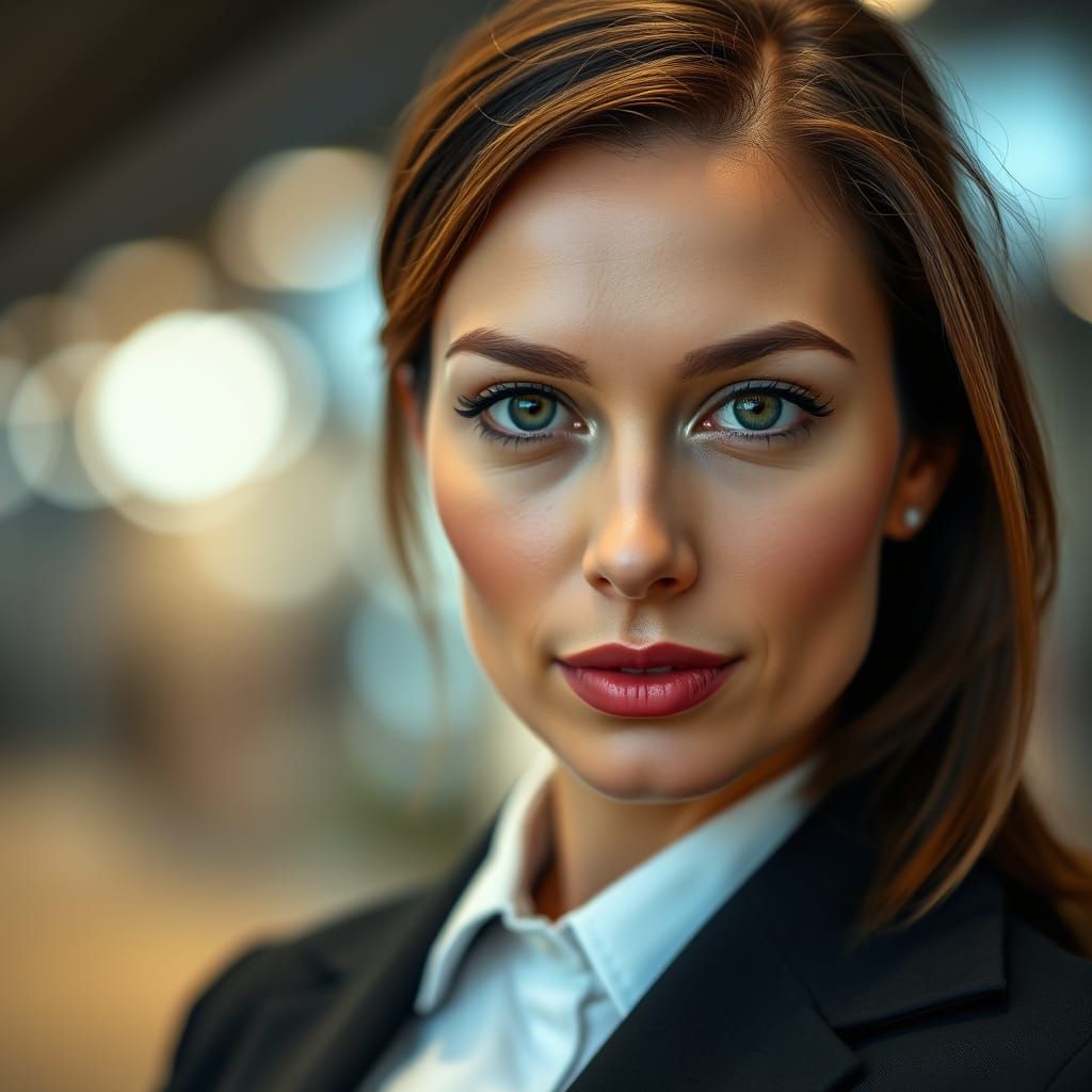 High-End Studio Portrait in Vibrant Colors