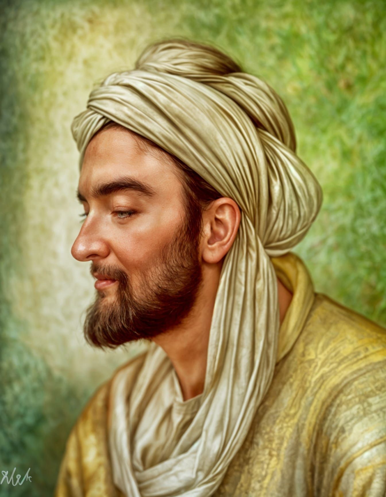 Ancient Philosopher Contemplating Human Existence