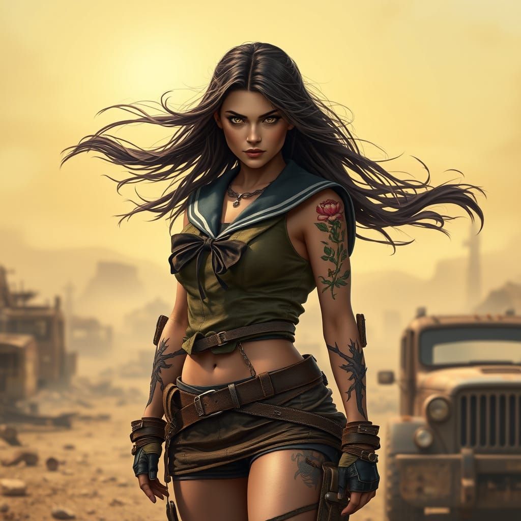 Sailor Jupiter in a Gritty Dystopian Wasteland