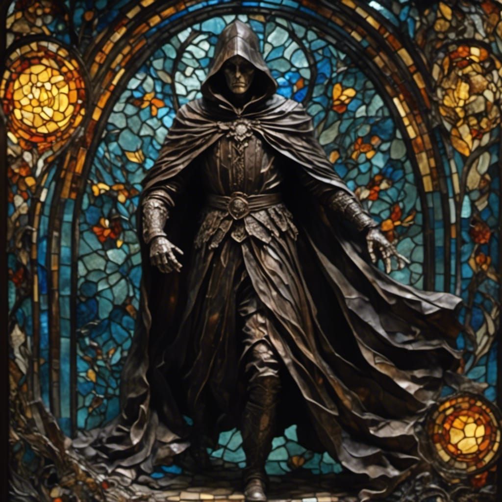 Stained Glass Cloak of Darkness: Magical Image