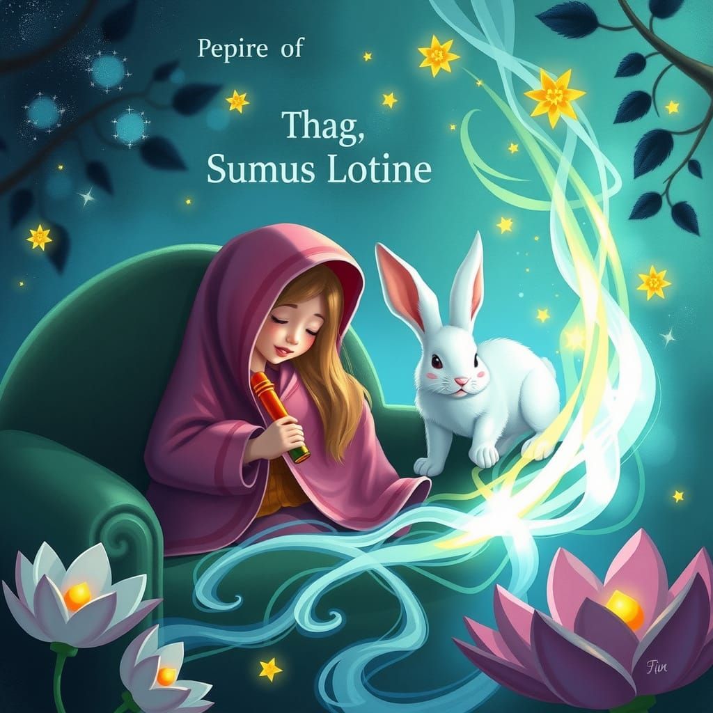 White Rabbit's Journey Through the Lotus Gate