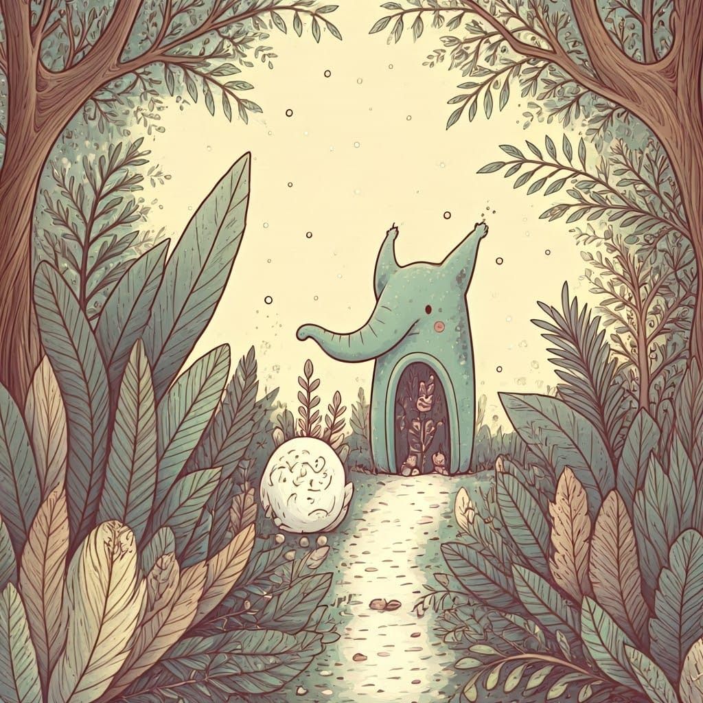 Cute Kawaii Animals in Manga Style