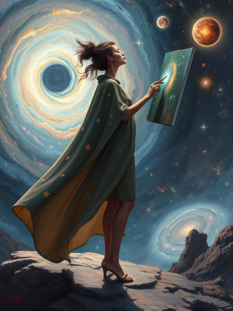 Painting the Cosmos: A Surrealist Vision