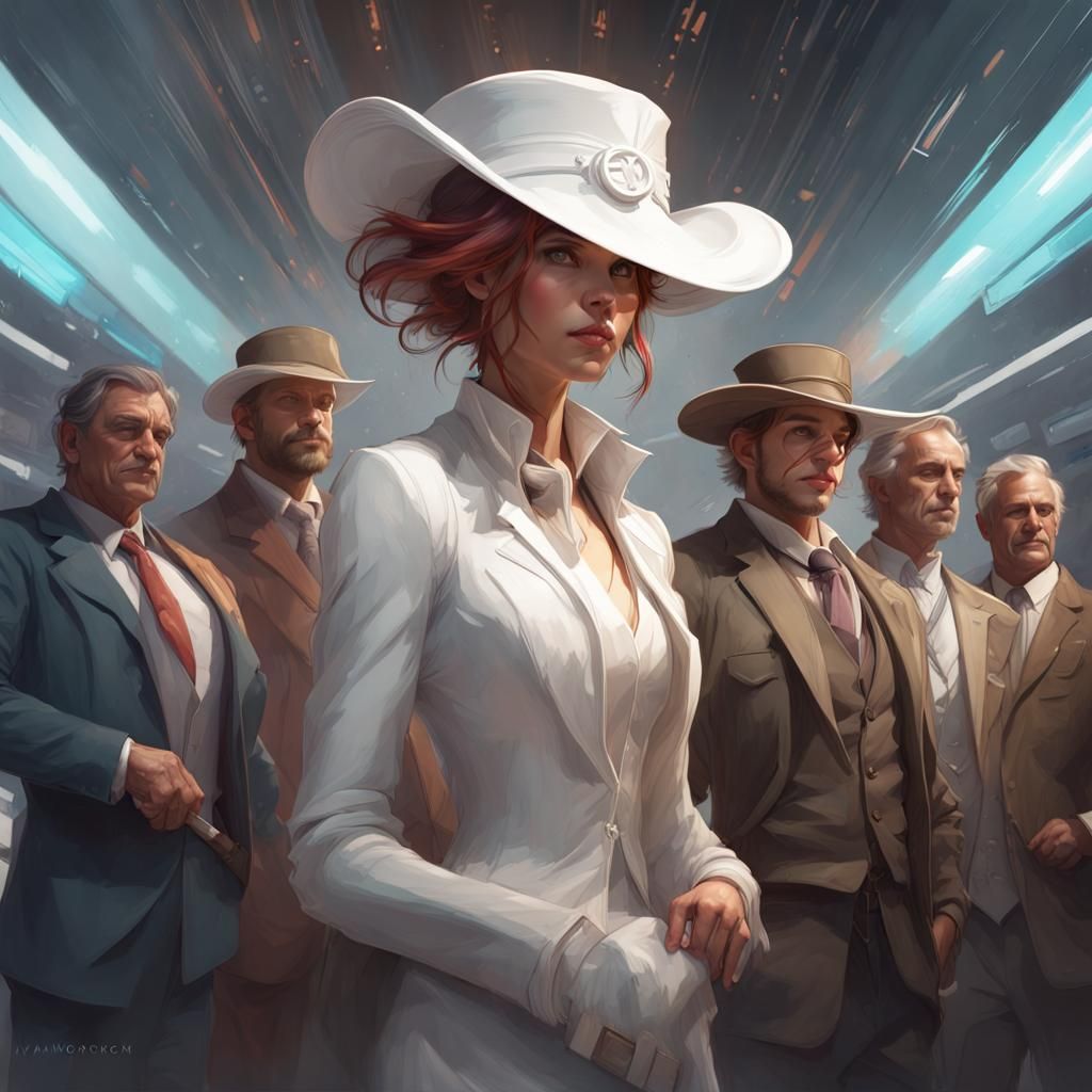 Space Meeting: Concept Art Portrait in 8k