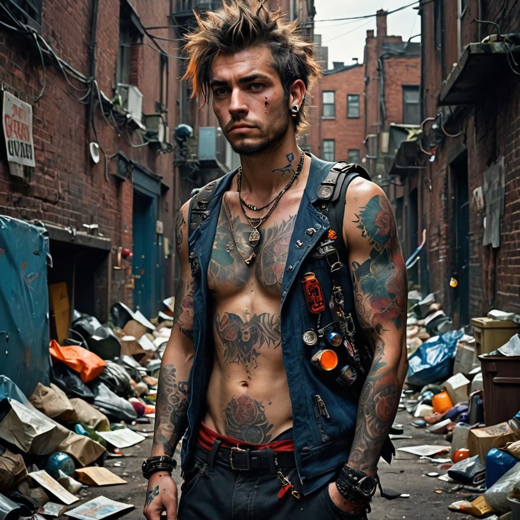 Vegan Patriot: Disheveled in a Dark Alleyway