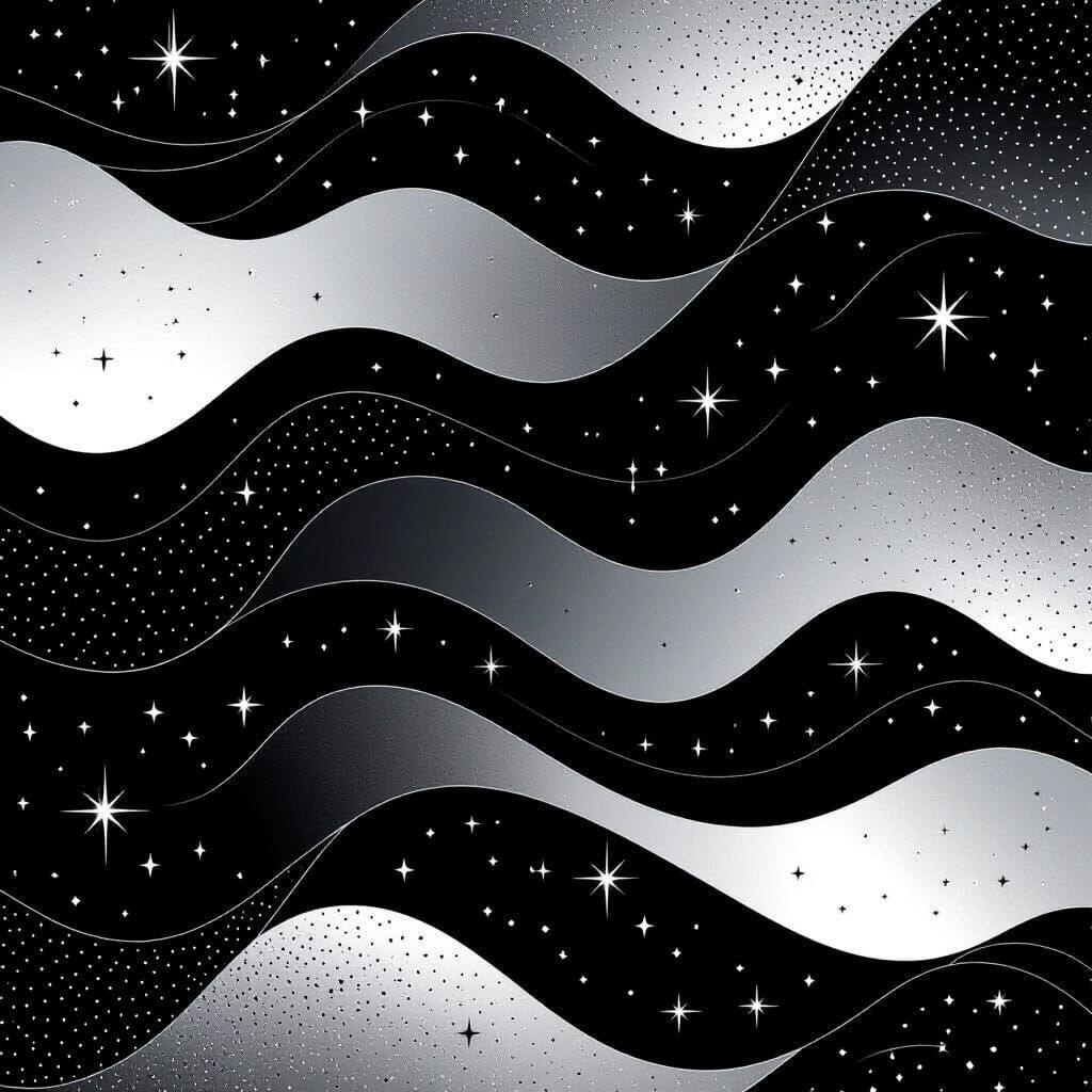 Elegant Minimalist Book Cover with Silver Accents