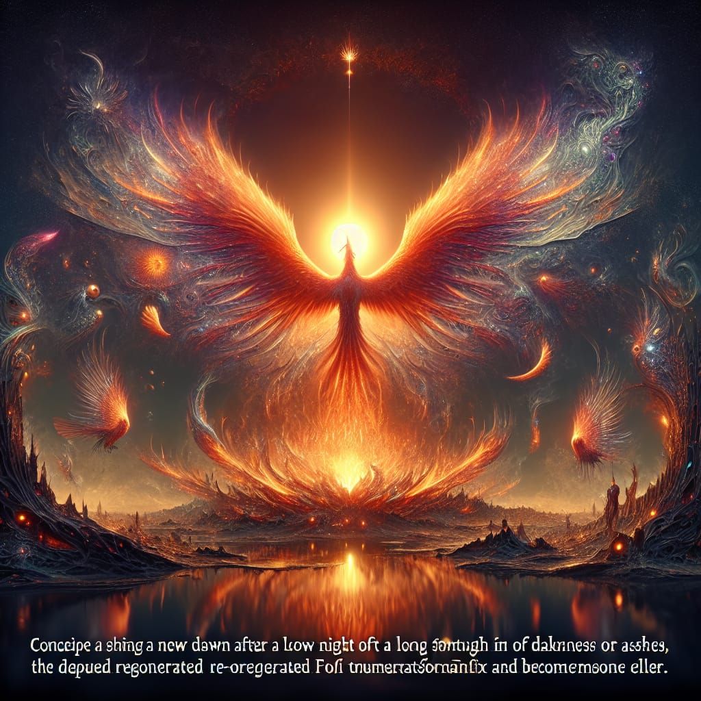Phoenix Rising: Dawn of Rebirth in Fantasy Art