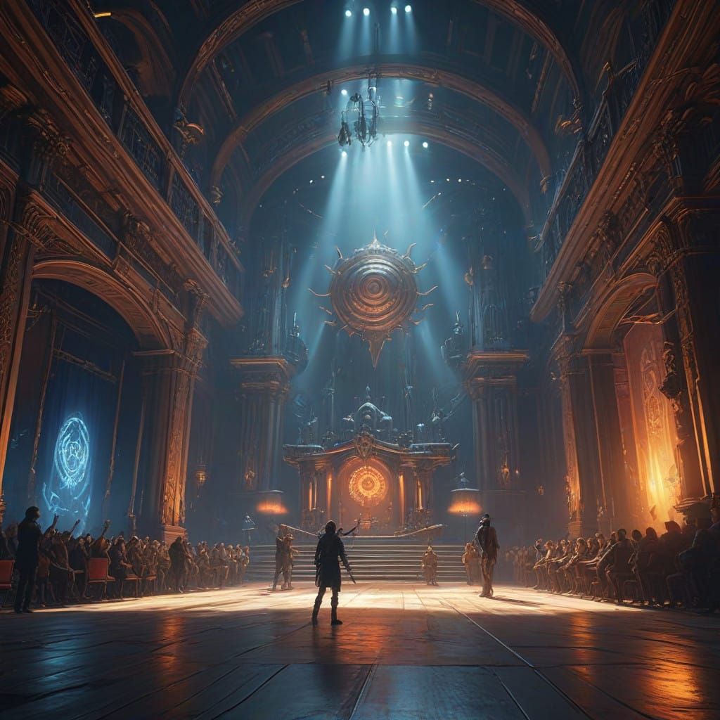 Epic Rock Concert in a Fantasy Concert Hall