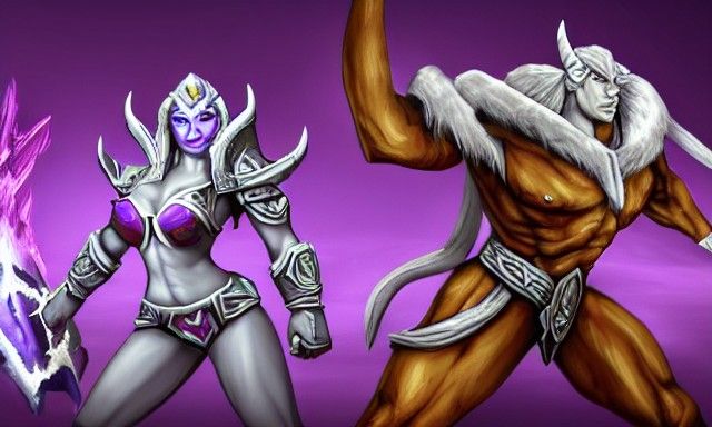 Draenei and Blood Elves Clash in World of Warcraft