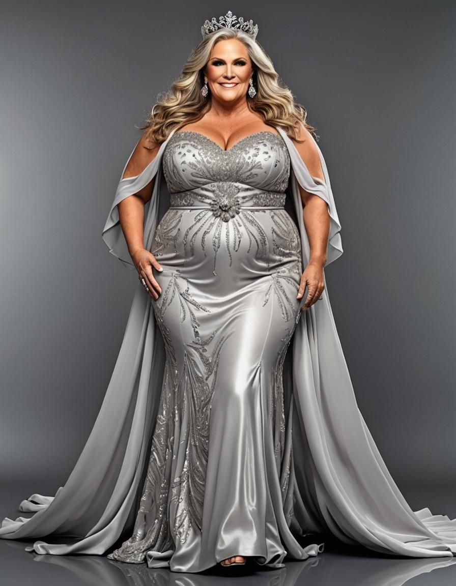 beautfiul 61 year old (caucasian:3) bbw with (long graying h...